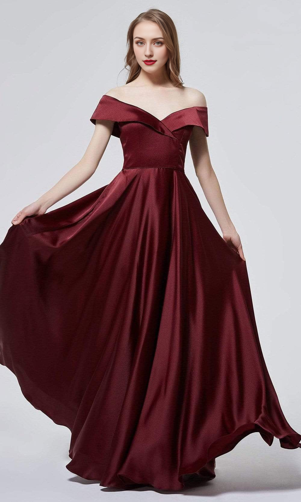 Formal Wear Dresses/ A-line Sweetheart Off Shoulder Minimalist Floor Length Evening Dress/ Evening Dresses For Women